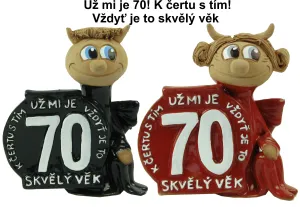 Narozeninová figurka - skvělý věk 70